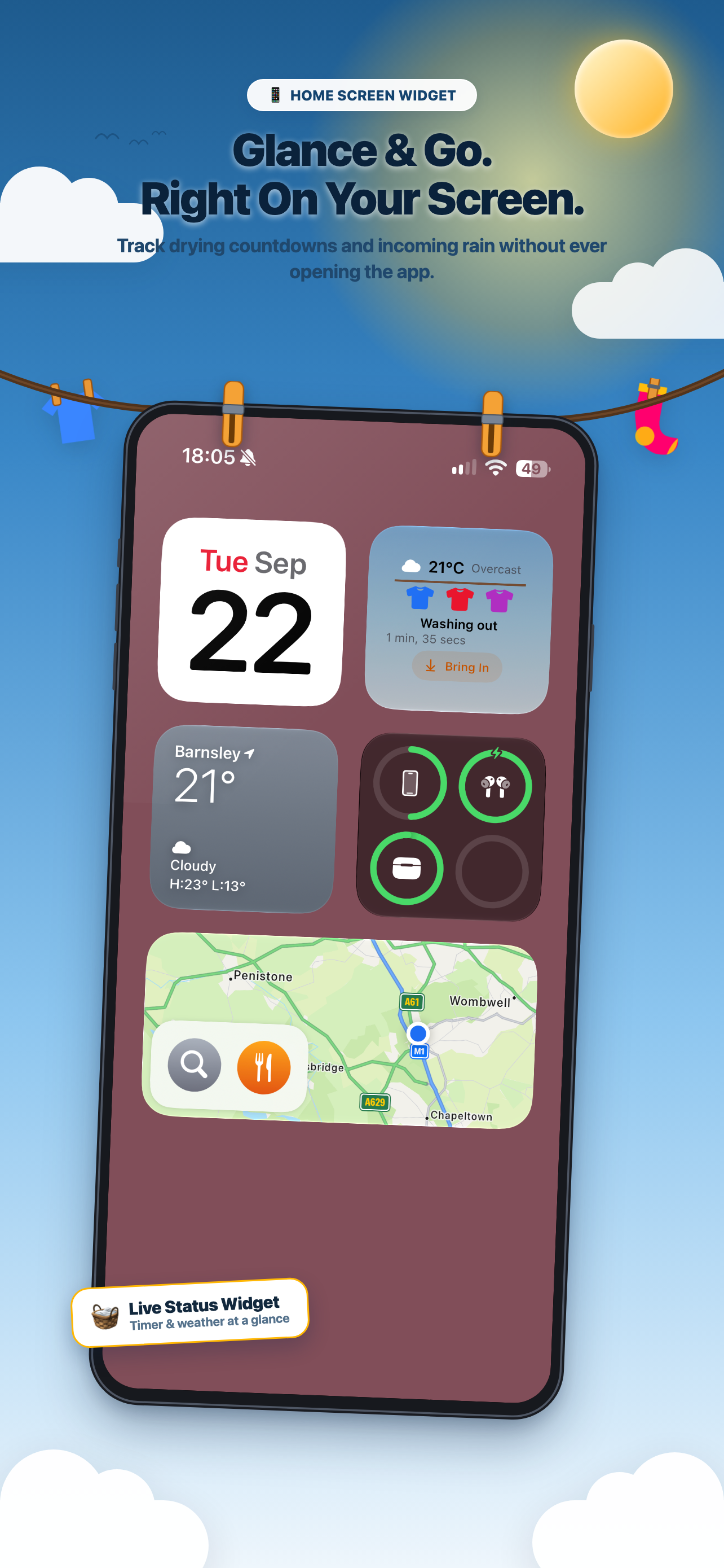 Clothing Line - Glanceable iOS Widgets